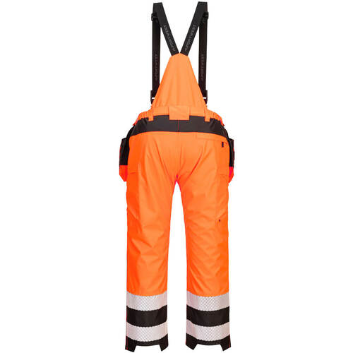 Ogrodniczki ostrzegawcze PW3 Hi-Vis Rain, kolor pomarańczowy/czarny, rozmiar L 2