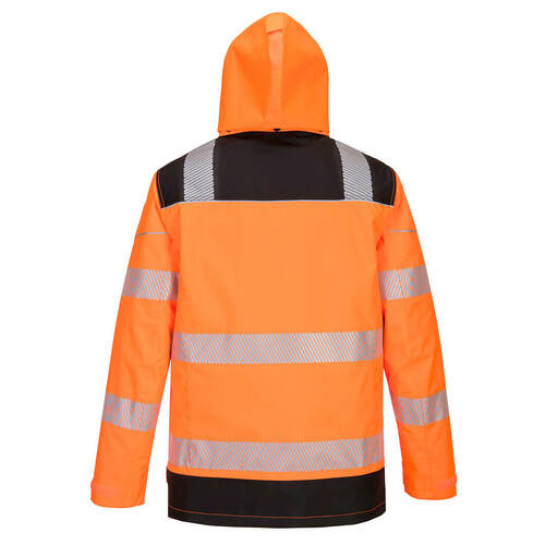 Kurtka ostrzegawcza PW3 5 w 1, kolor pomarańczowy/czarny, rozmiar XXXL 2