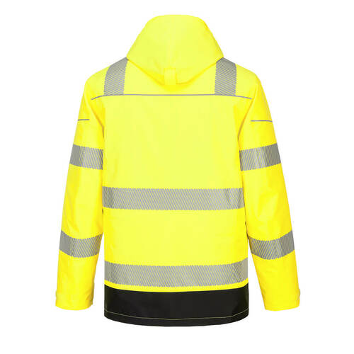 Kurtka ostrzegawcza PW3 5 w 1, kolor żółty/czarny, rozmiar XXL 2