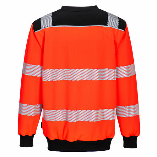 Bluza ostrzegawcza PW3, kolor czerwony/czarny, rozmiar S 2