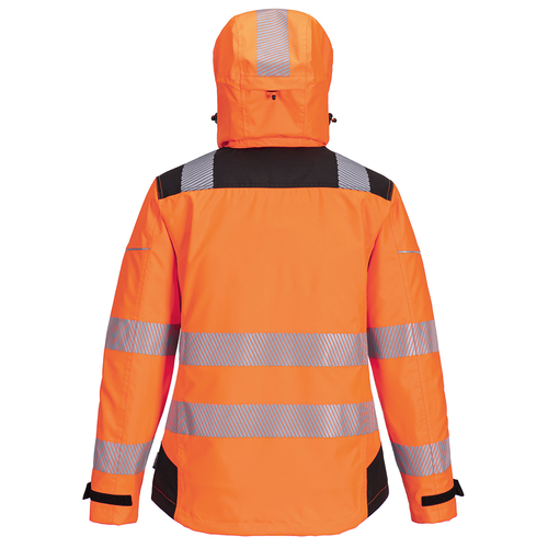 Damska kurtka przeciwdeszczowa PW3 Hi-Vis, kolor pomarańczowy/czarny, rozmiar L 2