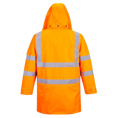 Oddychająca kurtka Hi-Vis do ruchu ulicznego, kolor pomarańczowy, rozmiar S 2