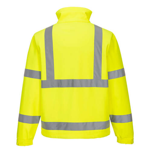 Softshell ostrzegawczy Classic (3 warstwy), kolor żółty, rozmiar XXL 2