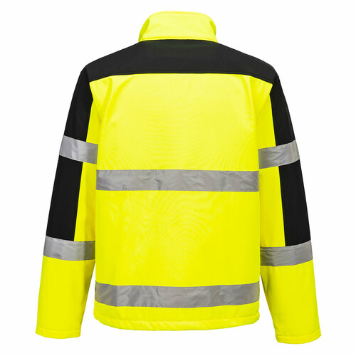 Dwukolorowy Softshell (3 warstwy), kolor żółty, rozmiar L 2
