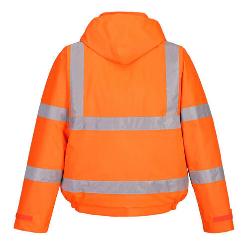 Kurtka ostrzegawcza Bomber, kolor pomarańczowy, rozmiar 4XL 2