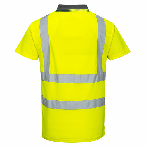Koszulka ostrzegawcza polo, kolor żółty, rozmiar XL 2