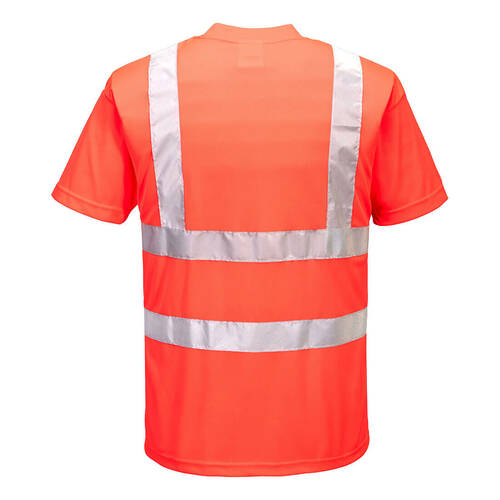 T-shirt ostrzegawczy, kolor czerwony, rozmiar L 2