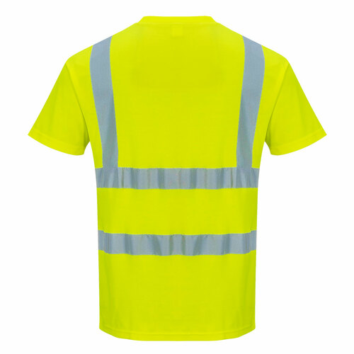 T-shirt ostrzegawczy, kolor żółty, rozmiar 5XL 2