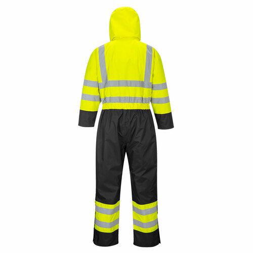 Kombinezon ostrzegawczy kontrastowy ocieplany, kolor żółty/czarny, rozmiar 6XL 2