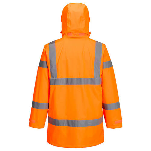 Ostrzegawcza kurtka wodoodporna Extreme Rain, kolor pomarańczowy, rozmiar 4XL 2