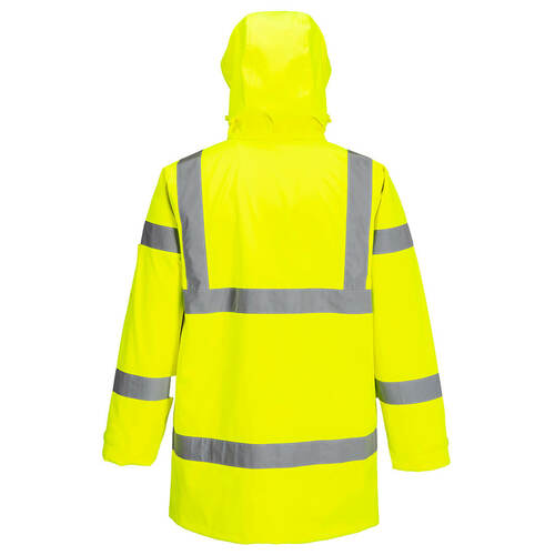 Ostrzegawcza kurtka wodoodporna Extreme Rain, kolor żółty, rozmiar L 2