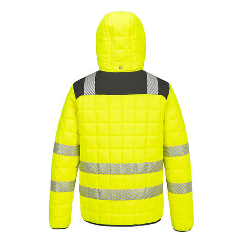 Ocieplana kurtka ostrzegawcza Baffle PW3, kolor żółty/czarny, rozmiar 4XL 2