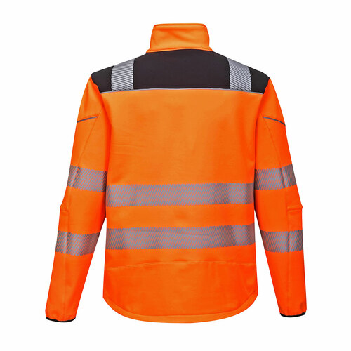 Softshell ostrzegawczy PW3, kolor pomarańczowy/czarny, rozmiar XXXL 2