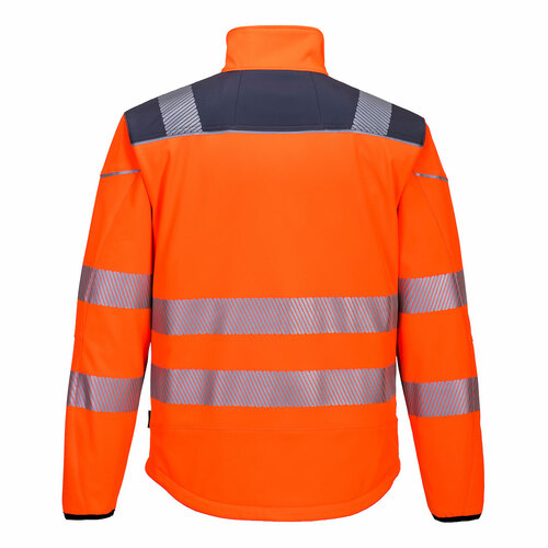 Softshell ostrzegawczy PW3, kolor pomarańcz/szary, rozmiar S 2