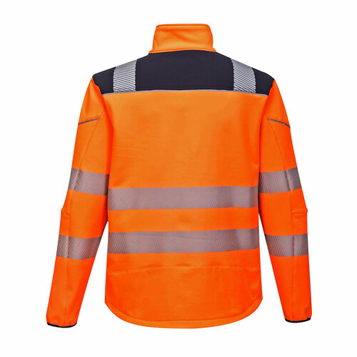 Softshell ostrzegawczy PW3, kolor pomarańczowy/granat, rozmiar XXL 2