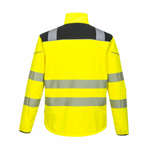 Softshell ostrzegawczy PW3, kolor żółty/czarny, rozmiar M 2