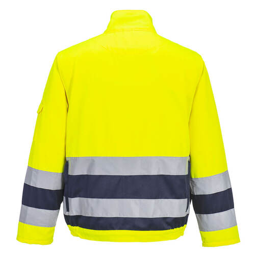 Bluza ostrzegawcza Lille, kolor żółty/granatowy, rozmiar XL 2