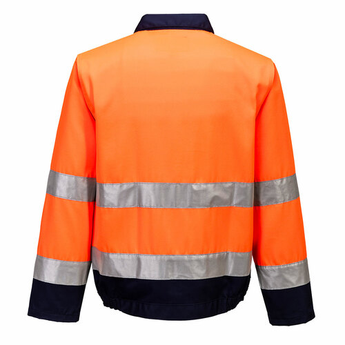 Bluza ostrzegawcza Madrid, kolor pomarańczowy/granat, rozmiar XXXL 2