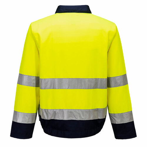 Bluza ostrzegawcza Madrid, kolor żółty/granatowy, rozmiar XL 2