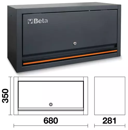 Zestaw mebli warsztatowych ze stalowym blatem system C45PRO Beta C45PRO2.0/FX 17