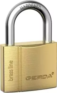 Kłódka mosiężna zatrzaskowa GERDA BRASS LINE KMZ S6010 A BLT 3
