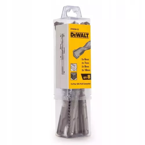Zestaw 8szt. wierteł widiowych do betonu SDS+ ø6-10x160mm DeWalt DT60300 5