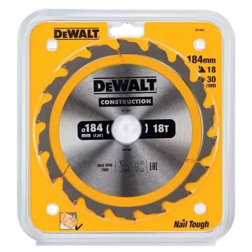 Piła tarczowa ø184mmx30mm/18z DeWalt DT1941 2