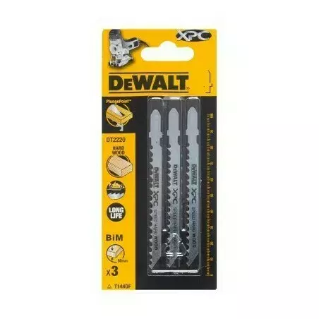 Brzeszczoty do wyrzynarek 100mm do szybkiego cięcia twardego drewna 3 szt. DeWalt DT2220 3