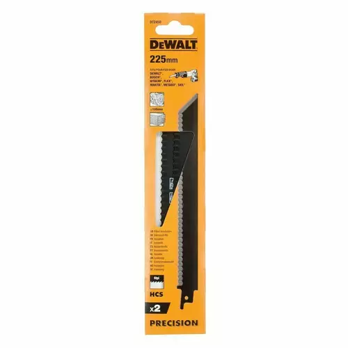 Brzeszczot do piły szablastej, o długości 225mm, 2szt. DeWALT DT2450 3