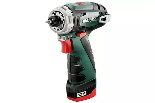 Wiertarko-wkrętarka akumulatorowa PowerMaxx BS Basic 12V 2x2Ah LiPOWER, ładowarka LC 12 METABO 3