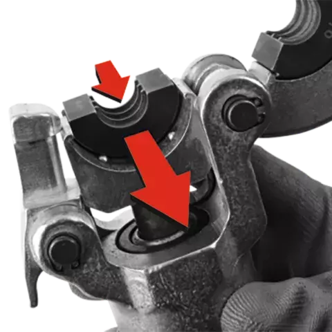 Praska hydrauliczna ręczna do zaciskania złączek PEX-AL-PEX plus 8 matryc YT-21735 5