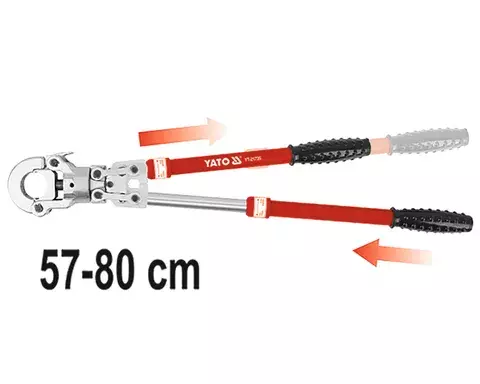 Praska hydrauliczna ręczna do zaciskania złączek PEX-AL-PEX plus 8 matryc YT-21735 10
