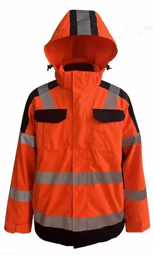 Zestaw kurtka przeciwdeszczowa i bluza polarowa kolor pomarańczowy XXL Vizwel VWJK433-FC62ON/2XL 2
