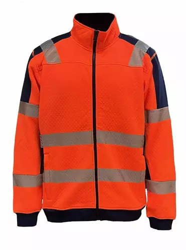 Zestaw kurtka przeciwdeszczowa i bluza polarowa kolor pomarańczowy M Vizwel VWJK433-FC62ON/M 4