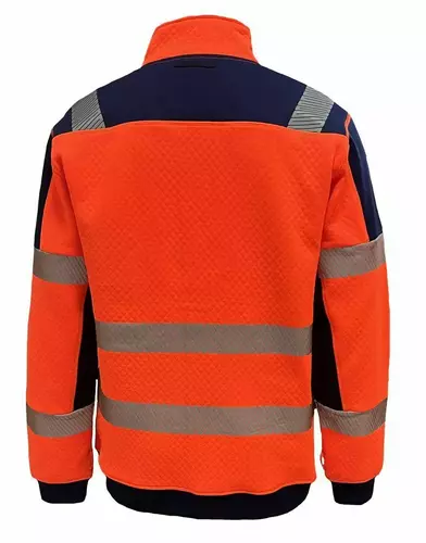 Zestaw kurtka przeciwdeszczowa i bluza polarowa kolor pomarańczowy XL Vizwel VWJK433-FC62ON/XL 5