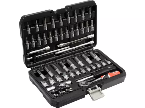 Zestaw nasadek 1/4" 56 części YATO 2