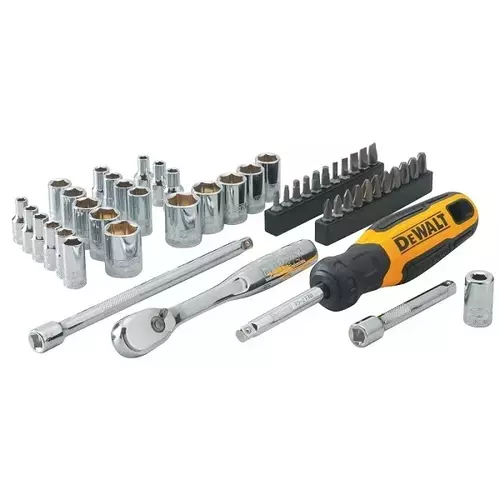 Zestaw 50 szt. nasadek i bitów z grzechotką NANO 1/4" DeWalt DWMT81610-0 3