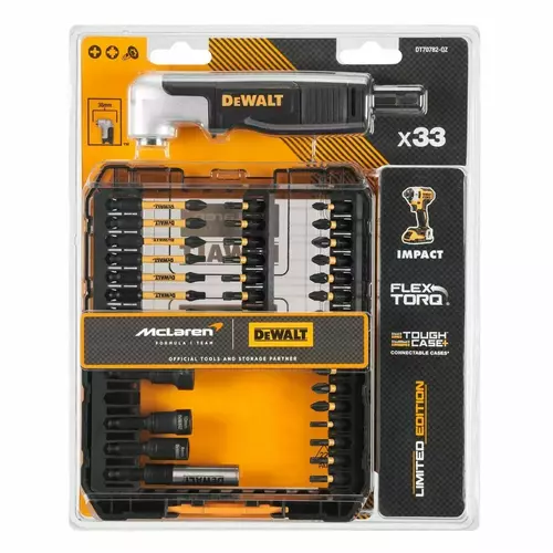Zestaw 33 szt. końcówek udarowych 1/4" z głowicą kątową, FLEXTORQ DeWalt DT70782 3