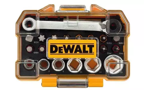 Zestaw 24 szt. bitów i nasadek z grzechotką 1/4" DeWALT DT71516 2