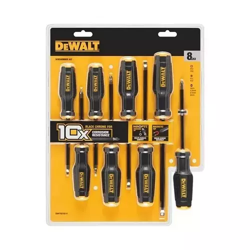 Zestaw 8 szt. wkrętaków do śrub prostych PH i PZ, MAXFIT, DeWalt DWHT65102-0 3