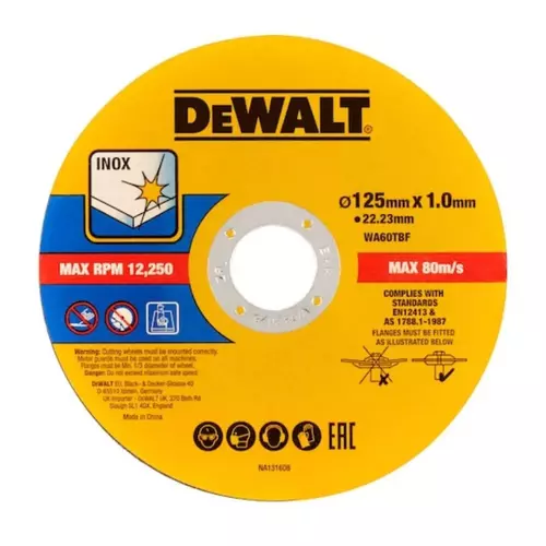 Pakiet 25 szt. tarcz do metalu ø125x1mm Dewalt DT20594 2