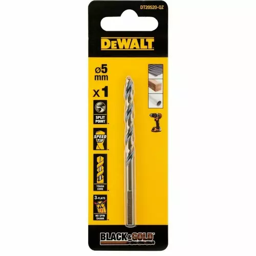 Wiertło do metalu ø8,5mm serii Black&Gold 1szt. firmy DeWalt DT20527 4