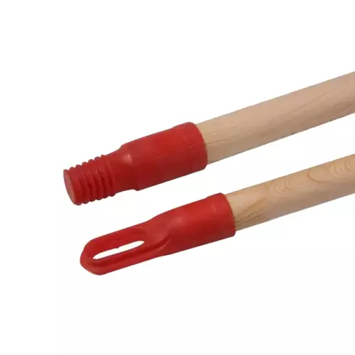 Kij drewniany z drewna sosnowego zakończony plastikową zawieszką i gwintem o długości 120 cm. 2