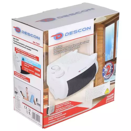 Termowentylator pionowo-poziomy DESCON DA-T201 2000W 9