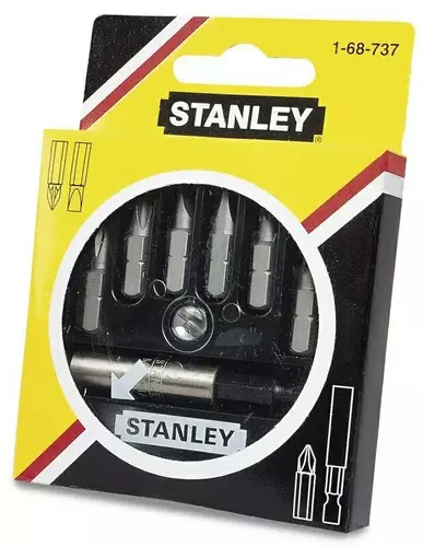 Zestaw 7 szt. końcówek wkrętakowych 1/4" STANLEY 2