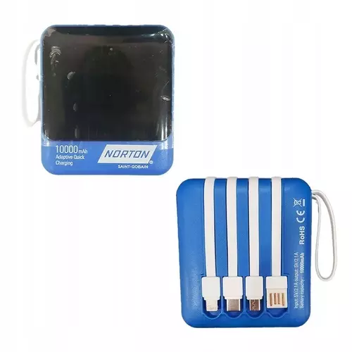 Pakiet 50szt. tarcz do cięcia metalu NORTON VULCAN 230x1,9mm INOX+ powerbank Gratis! 5