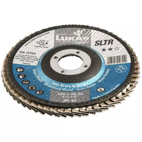 Lamelka tarcza listkowa ø125 gr. 40 LUKAs 2