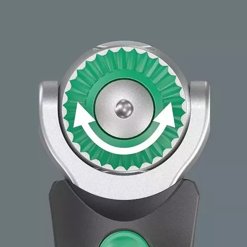 Grzechotka ręczna z 3 nasadkami 3/8", z funkcją wkrętaka 1/4" z magazynkiem na 12 bitów, 133mm, 8009 Zyklop Pocket Set 2, Wera 11