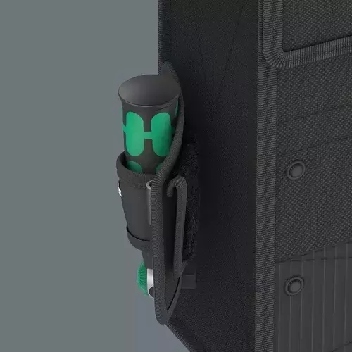 Grzechotka ręczna z 3 nasadkami 3/8", z funkcją wkrętaka 1/4" z magazynkiem na 12 bitów, 133mm, 8009 Zyklop Pocket Set 2, Wera 13