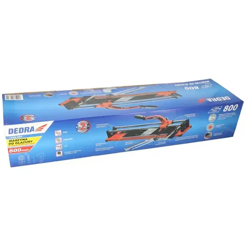 Maszynka ręczna do glazury 800mm, łożyskowana, amortyzowany blat, laser DEDRA 1163-080 10